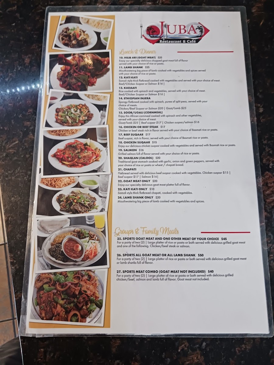 Juba Restaurant & Café Menu - Image 5